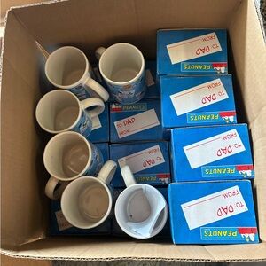 Peanuts Dad Mug Set - Blue and White